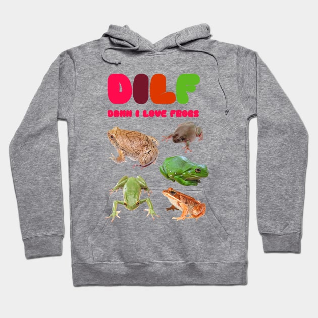 DILF Damn I Love Frogs Hoodie by ilustracici